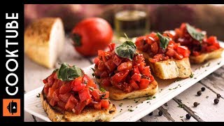 The Best Italian Bruschetta Recipe  Easy Appetizer Recipe [upl. by Vidda]