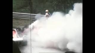 Crash Niki Lauda Ferrari Nurburgring Nordschleife 1976  Video Archive Only [upl. by Aleacem581]