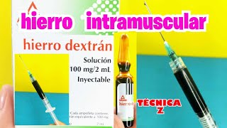 🌟CÓMO PREPARAR y APLICAR quotHIERROquot INTRAMUSCULAR🌟 cómo se administra HIERRO DEXTRÁN [upl. by Neelloc]