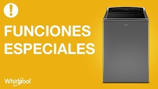 Lavadoras Whirlpool  Funciones especiales en Carga Superior HE [upl. by Adnale750]