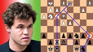 Magnus Carlsen defeats Hans Niemanns Italian Game [upl. by Neufer]