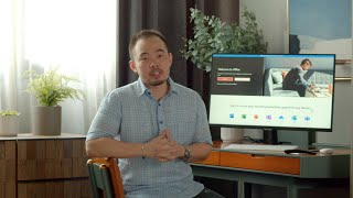 Howto Work from Home with Smart Monitor  Samsung [upl. by Arodoet904]