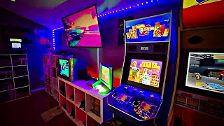 Arcade amp Game Room Tour 2024 Three Room Setup [upl. by Ayek]