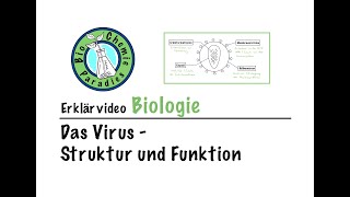 Erklärvideo Biologie – Das Virus – Struktur und Funktion [upl. by Ioj143]