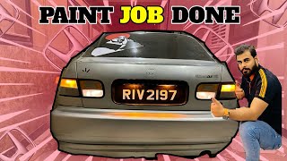 Bumper is back 🔥paint job done ✔️ both achi look nikli youtube viral viralvideo cars vlogging [upl. by Avrom205]