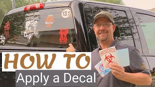 How to Apply Vinyl Decals [upl. by Stovall]