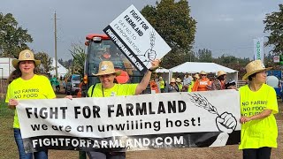 Fight For Farmland Protest to Provincial Politicians at the International Plowing Match 2024 [upl. by Bullard]