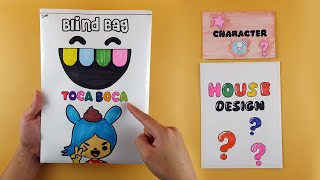 ☁️DIY Paper ☁️ Toca Boca Decoration Sticker Blind Bag Unboxing ASMR [upl. by Riehl]