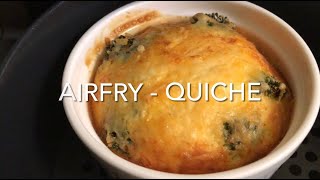 Airfry Quiche Broccoli and Cheese [upl. by Alethea]