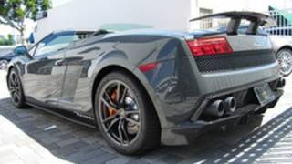 Grey Lamborghini Gallardo LP5704 Spyder Performante [upl. by Etteraj]