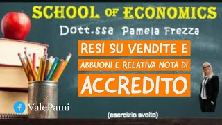 Resi e Abbuoni su vendite emissione Nota di Variazione e relative scritture contabili [upl. by Gnouh]