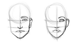 Drawing the Difference Mens and Womans Faces [upl. by Andriette317]