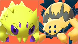 FULL JOLTIK EVOLUTION TEAM Shiny Joltik Shiny Galvantula Moveset [upl. by Mohammed]