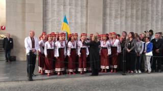 National anthem of Ukraine  Lvivchoir  Volkslied van Oekraïne Lvivkoor [upl. by Adnovoj]