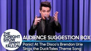 Panic At The Discos Brendon Urie Sings the DuckTales Theme Song [upl. by Maye]