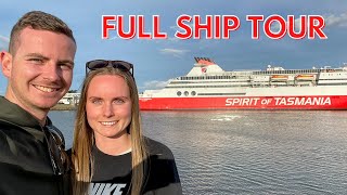 SPIRIT OF TASMANIA DAY SAILING  Full ship tour car loading and cabin review  Tassie vlog 1 [upl. by Swetiana696]