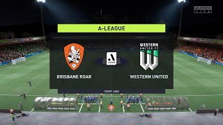 🇦🇺 Brisbane Roar vs Western United  Australia ALeague 20212022  26032022  Gameplay [upl. by Simonsen]