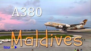 Airbus A380 Landing in Maldives for the first time in history [upl. by Ailuy3]