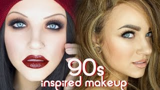 90s Grunge amp Supermodel Glam Makeup Tutorial [upl. by Akenom656]