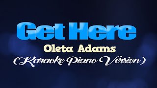 GET HERE  Oleta Adams KARAOKE PIANO VERSION [upl. by Oech492]