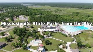 Mississippi State Parks from The Sky  Buccaneer State Park [upl. by Yeniar60]