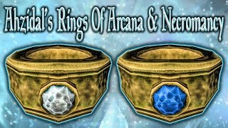 Skyrim SE  Ahzidals Rings Of Arcana amp Necromancy  Unique Rings Guide [upl. by Danie]