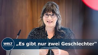 DEBATTE UM GESCHLECHTER Biologin MarieLuise Vollbrecht holt abgesagten Vortrag nach [upl. by Ilesara]