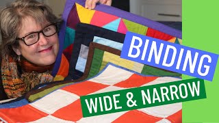 🏆 How to Bind Your Quilt  Part 2 Wide and Narrow Bindings [upl. by Nicolas]