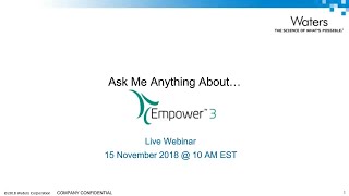 Empower Tips Webinar  Ask Me Anything About Empower Software [upl. by Schwejda]