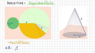 Kegel Oberfläche Herleitung [upl. by Shipley]