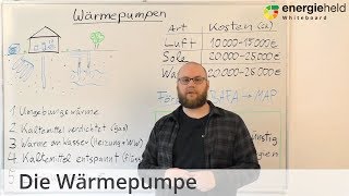 Wärmepumpe Funktion Kosten amp Förderung im Überblick  EnergieheldWhiteboard 2018 [upl. by Llednar818]