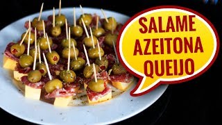 🔴 COMO FAZER APERITIVO DE AZEITONA COM SALAME  AllCoolinária 104 [upl. by Colpin]