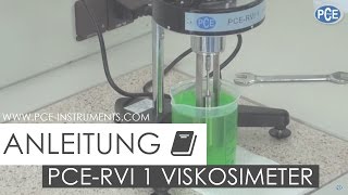 Viskosimeter PCERVI 1 Bedienungsanleitung [upl. by Adey]