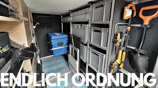 SELBST GEBAUT ⚒🪚🔧  Regal für die Heckgarage im Wohnmobil [upl. by Aroz683]