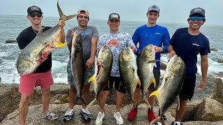 UNREAL day Fishing for Jetty MONSTERS Port Aransas Tx [upl. by Nath]