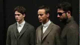 Giorgio Armani  2014 Fall Winter Mens Fashion Show Backstage [upl. by Emrich]