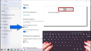 How to Enable Auto Text Suggestion When Typing on Windows 10 [upl. by Suciram]