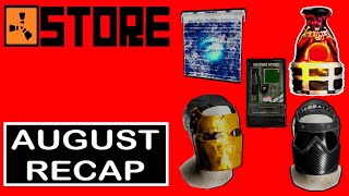 RUST Console  August Skin Store Recap [upl. by Berky821]