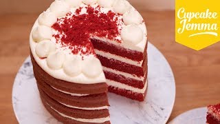 Best Ever Red Velvet Layer Cake Recipe  Cupcake Jemma [upl. by Aital]