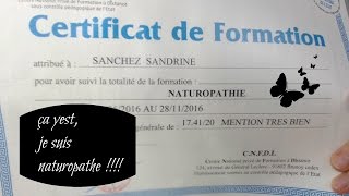 Je suis naturopatheje reviens sur ma formation [upl. by Jezreel839]