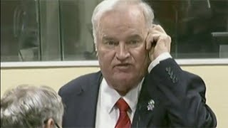 Ratko Mladic disrupts court with angry outburst gets life sentence for war crimes [upl. by Euqinimod]