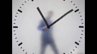 The hands of Maarten Baas Schiphol clock are drawn on in real time [upl. by Yetac]