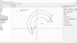 Animating a Rotation in Geogebra [upl. by Sanfred]