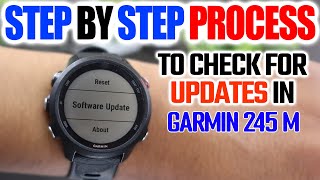 How To Update Software On Garmin Forerunner 245 Music 🤔 [upl. by Ottavia]