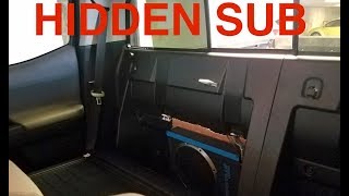 Easiest Loud Subwoofer Install Behind Seat  2018 Toyota Tacoma [upl. by Trebma]