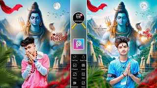 Mahashivratri Photo Editing 2025  Picsart Shivratri Photo Editing  Mahashivratri Special Editing [upl. by Eimot]