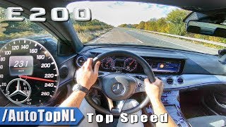 2019 Mercedes Benz E Class E200 AUTOBAHN POV TOP SPEED by AutoTopNL [upl. by Tnecnivleahcim349]