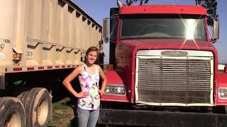 16 Year Old Girl Learns to Drive Semi [upl. by Inafets249]