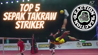 American Reacts To Top 5 Sepak Takraw ● Striker ● 20152016  HD [upl. by Onra248]