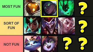 The MOST and LEAST Fun Support Champions TIER LIST [upl. by Hsevahb24]